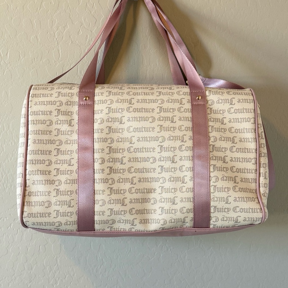 NWT - Juicy Couture "Miss Juicy" Weekender Duffle Bag Pink Diamond - Picture 4 of 8